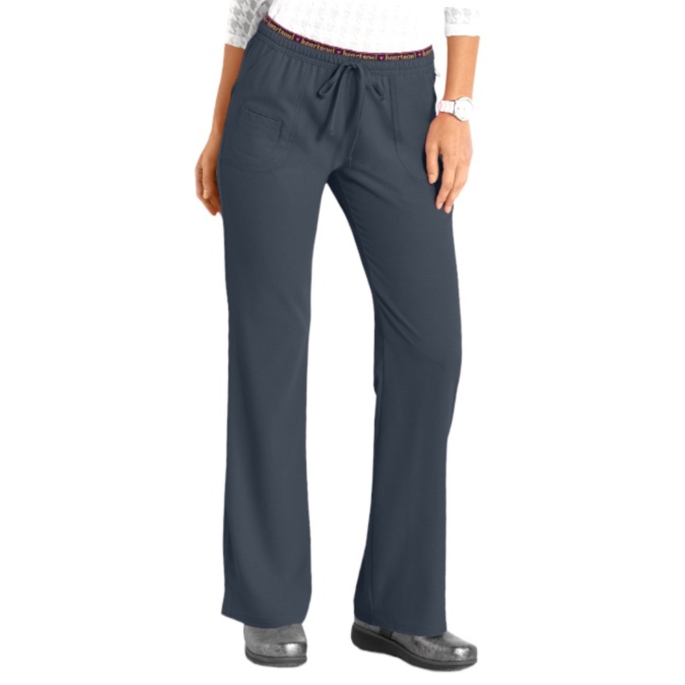 NWT HEARTSOUL Low Rise Drawstring Flare Leg Pants Contemporary Pewter 20110 PEWH